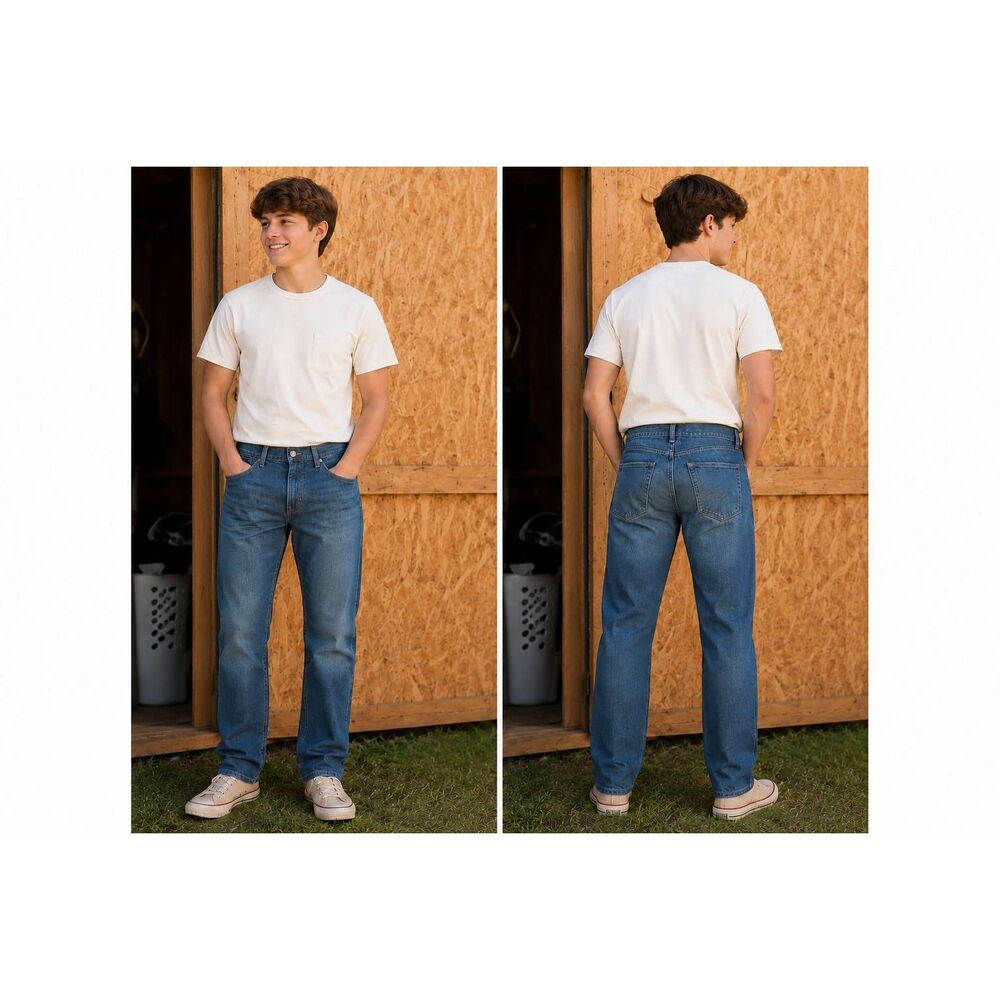 Denizen From Levi’s 236 Men’s Regular Fit Jeans 31x30 Dark Wash Flex NWT